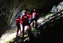 Persoană accidentată într-o pădure izolată din Gorj