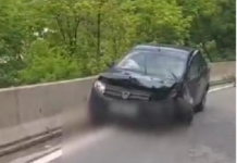 VIDEO Accident în Defileul Jiului. Două persoane au fost rănite