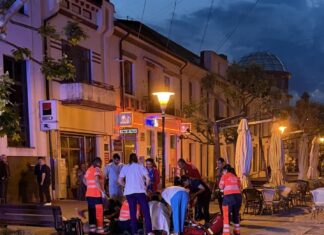 Persoană resuscitată în centrul municipiului Târgu Jiu