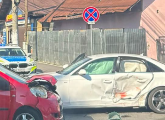 Șofer transportat la spital, după un accident în Târgu Jiu