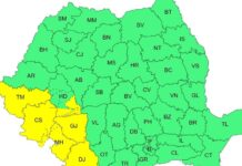 Cod galben de averse torențiale și vijelii până joi dimineață în județul Gorj