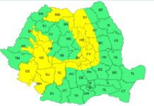 Cod Galben de averse torențiale a fost emis de meteorologi